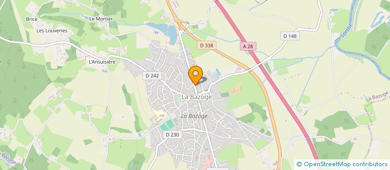 localisation de l'entreprise UNION DES ARTISANS ET COMMERCANTS DE LA BAZOGE  LA BAZOGE