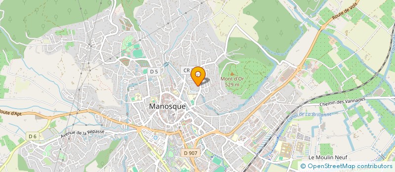 localisation de l'entreprise UNION DES ARTS ENERGETIQUES à MANOSQUE