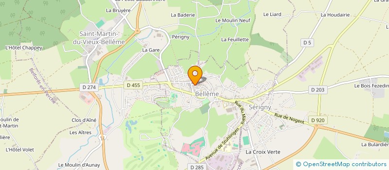 localisation de l'entreprise UNION DES ASS CULTURELLES BELLEMOISES à BELLEME