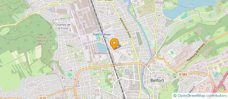 localisation de l'entreprise UNION DES ASSOC FAMILIALES à BELFORT