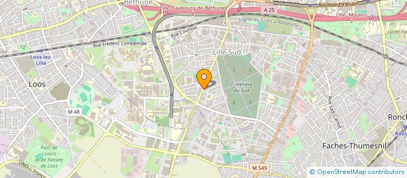localisation de l'entreprise UNION DES ASSOCIATIONS FRANCO AMAZIGHS DU NORD à LILLE