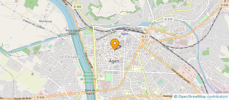 localisation de l'entreprise UNION DES ASSOCIATIONS SOCIALES ET MEDICO SOCIALES  AGEN