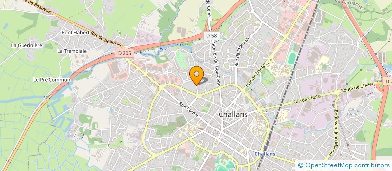 localisation de l'entreprise UNION DES AVICULTEURS VENDEENS à CHALLANS