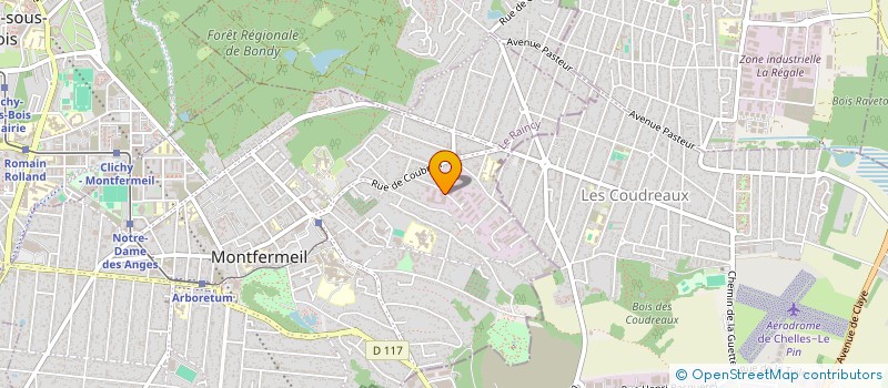 localisation de l'entreprise UNION DES BATISSEURS  MONTFERMEIL