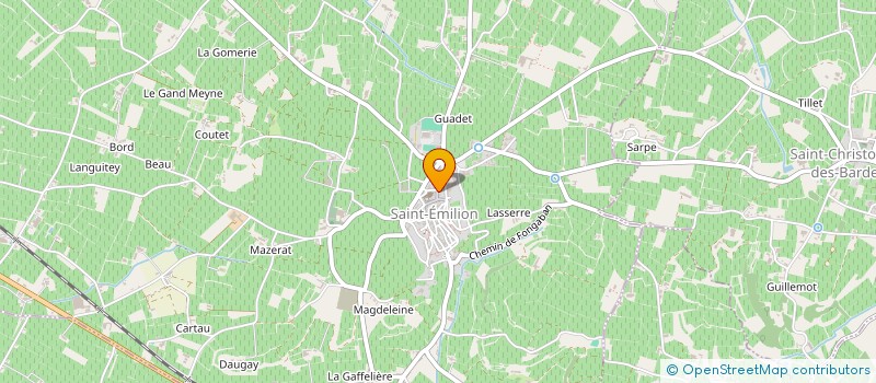 localisation de l'entreprise UNION DES CAFES HOTELS RESTAURANTS DE LA JURIDICTION DE SAINT EMILION  SAINT-EMILION