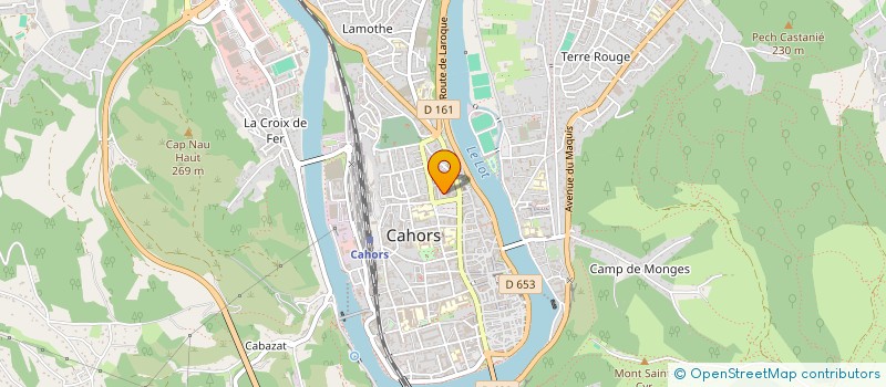 localisation de l'entreprise UNION DES CENTRES DE VACANCES DU QUERCY  CAHORS