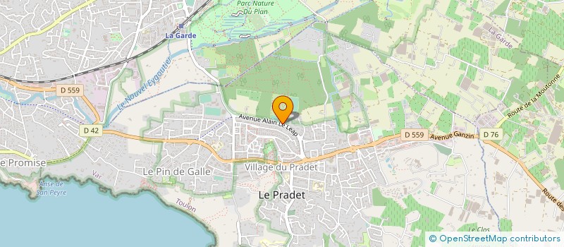 localisation de l'entreprise UNION DES CENTRES EUROPEENS DE LOISIRS  LE PRADET