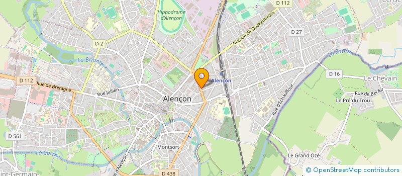 localisation de l'entreprise UNION DES CENTRES SOCIAUX DU TERRITOIRE D'ALENCON à ALENCON