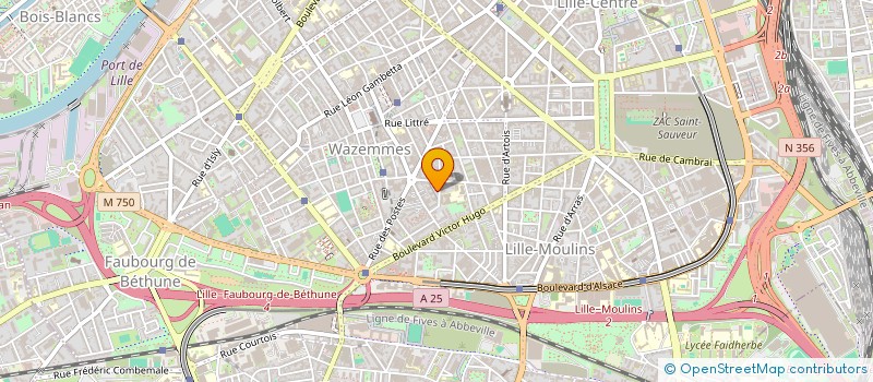 localisation de l'entreprise UNION DES CENTRES SOCIAUX ET SOCIOCULTURELS DES HAUTS DE FRANCE à LILLE