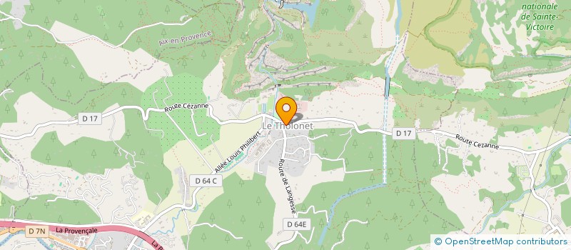 localisation de l'entreprise UNION DES CHASSEURS DU THOLONET  LE THOLONET