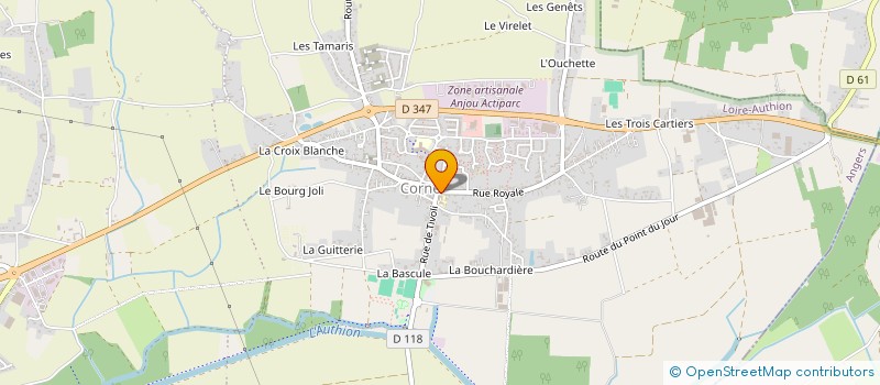 localisation de l'entreprise UNION DES CHASSEURS ET PROPRIETAIRES DE CORNE à LOIRE-AUTHION