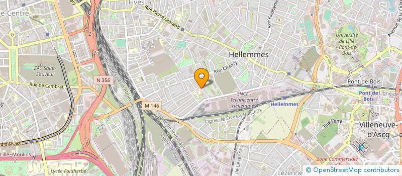 localisation de l'entreprise UNION DES CINEASTES AMATEURS HELLEMMOIS à LILLE