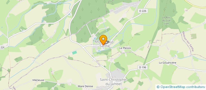 localisation de l'entreprise UNION DES COMBATTANTS DE MOITRON-SUR-SARTHE  MOITRON-SUR-SARTHE