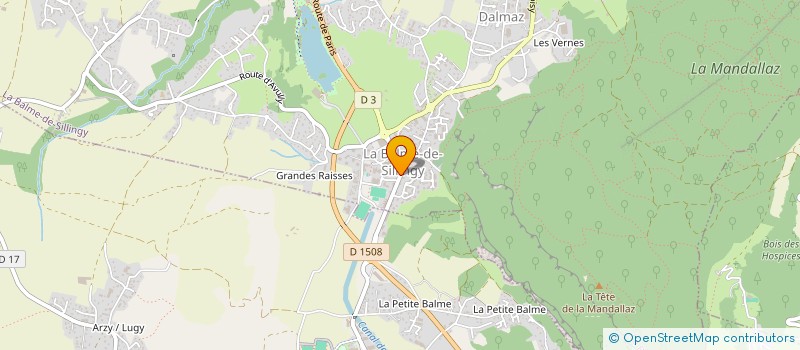 localisation de l'entreprise UNION DES COMBATTANTS EN AFRIQUE DE NORD AUTRES CONFLITS ET RESSORTISSANTS DE LA BALME DE SILLINGY à LA BALME-DE-SILLINGY
