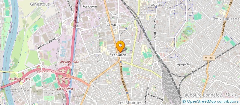 localisation de l'entreprise UNION DES COMITES DE QUARTIER ET DES ASSOCIATIONS DE DEFENSE ET D'ACTION POUR LE CADRE DE VIE DANS L'AGGLOMERATION TOULO à TOULOUSE