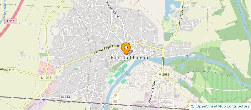 localisation de l'entreprise UNION DES COMMERCANTS  PONT-DU-CHATEAU