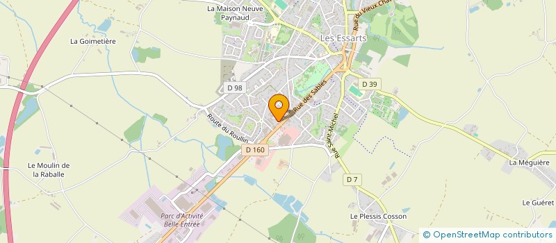 localisation de l'entreprise UNION DES COMMERCANTS à ESSARTS-EN-BOCAGE