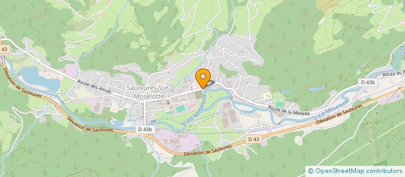 localisation de l'entreprise UNION DES COMMERCANTS ARTISANS  SAULXURES-SUR-MOSELOTTE