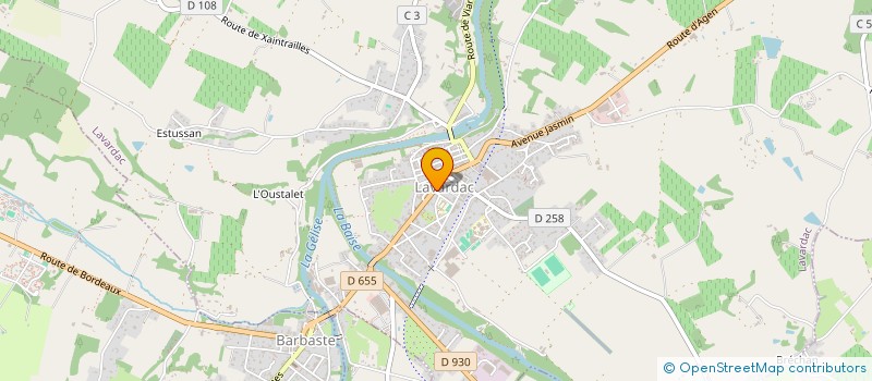 localisation de l'entreprise UNION DES COMMERCANTS ARTISANS DE LAVARDAC  LAVARDAC