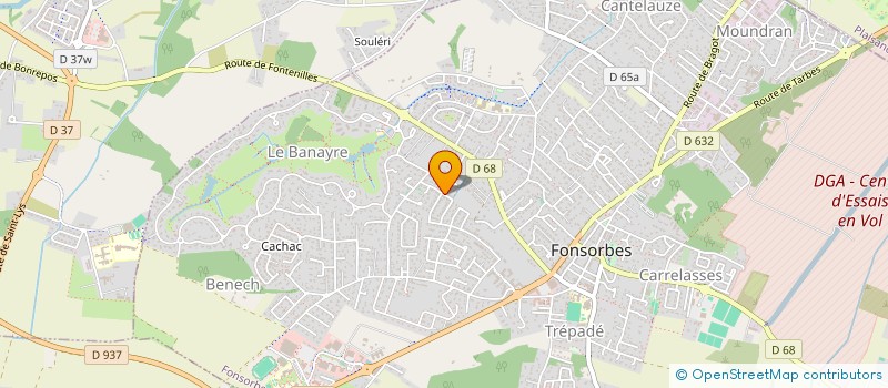 localisation de l'entreprise UNION DES COMMERCANTS, ARTISANS ET ENTREPRENEURS DE FONSORBES  FONSORBES