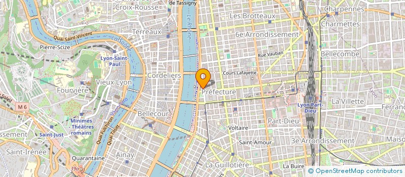 localisation de l'entreprise UNION DES COMMERCANTS ARTISANS ET PROFESSIONS LIBERALES QUARTIER PREFECTURE  LYON