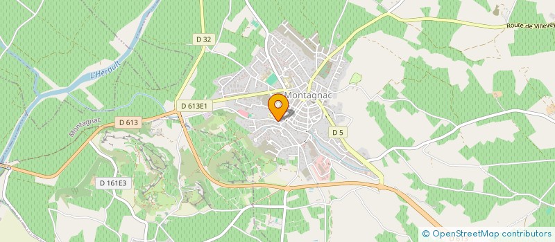 localisation de l'entreprise UNION DES COMMERCANTS, ARTISANS ET VITICULTEURS DE MONTAGNAC  MONTAGNAC