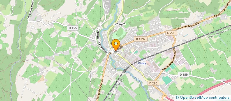 localisation de l'entreprise UNION DES COMMERCANTS, ARTISANS, INDUSTRIELS, PROFESSIONS LIBERALES DE VINAY  VINAY