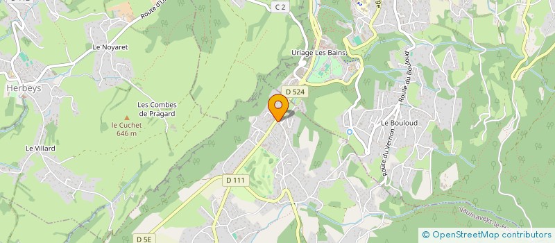 localisation de l'entreprise UNION DES COMMERCANTS D'URIAGE  VAULNAVEYS-LE-HAUT