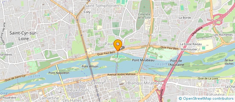 localisation de l'entreprise UNION DES COMMERCANTS DE PAUL BERT  TOURS