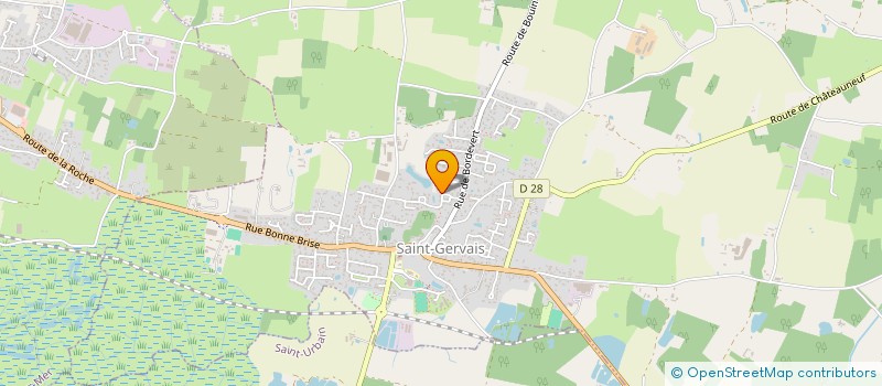 localisation de l'entreprise UNION DES COMMERCANTS DE SAINT GERVAIS 85230 (UCG)  SAINT-GERVAIS