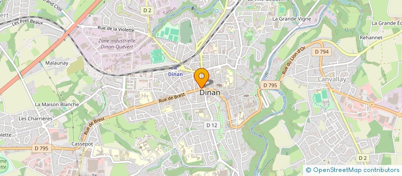 localisation de l'entreprise UNION DES COMMERCANTS DU CARRE DINANNAIS  DINAN