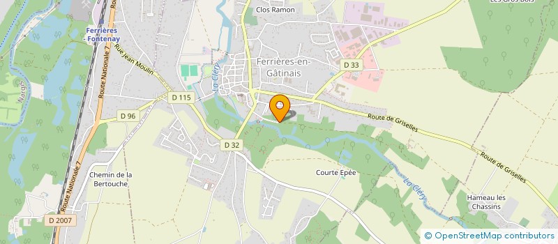 localisation de l'entreprise UNION DES COMMERCANTS ET ARTISANS  FERRIERES-EN-GATINAIS