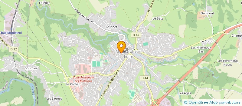 localisation de l'entreprise UNION DES COMMERCANTS ET ARTISANS  MONISTROL-SUR-LOIRE