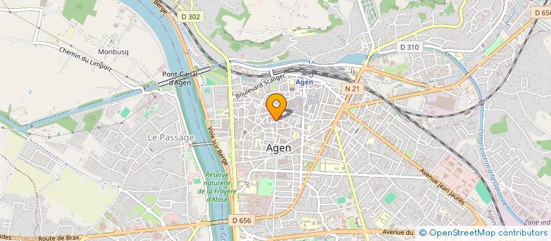 localisation de l'entreprise UNION DES COMMERCANTS ET ARTISANS AGENAIS  AGEN