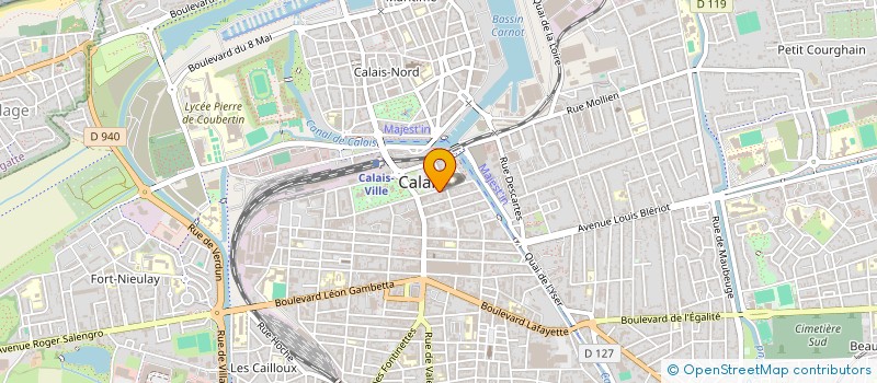 localisation de l'entreprise UNION DES COMMERCANTS ET ARTISANS DE CALAIS CENTRE (UCACC)  CALAIS