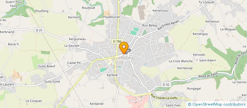 localisation de l'entreprise UNION DES COMMERCANTS ET ARTISANS DE PLOUHA  PLOUHA