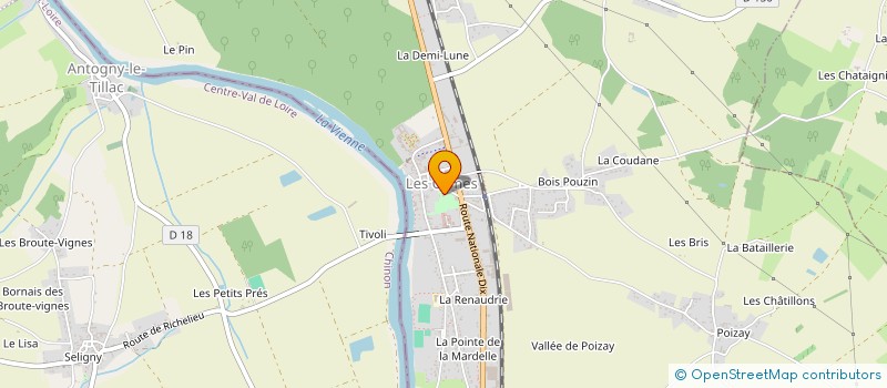 localisation de l'entreprise UNION DES COMMERCANTS ET ARTISANS DES ORMES ( U C A O )  LES ORMES