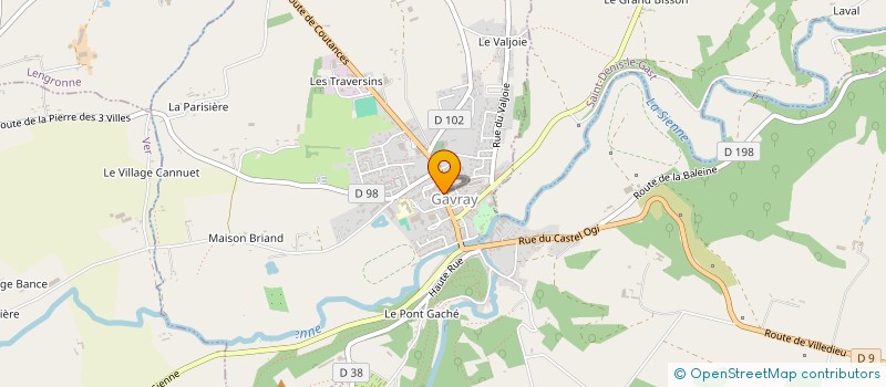 localisation de l'entreprise UNION DES COMMERCANTS ET ARTISANS DU CANTON DE GAVRAY  GAVRAY-SUR-SIENNE