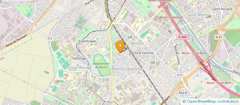 localisation de l'entreprise UNION DES COMMERCANTS UCMB  REIMS