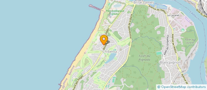 localisation de l'entreprise UNION DES CONNAISSANCES EN SANTE HUMAINE ET ENERGETIQUE à ANGLET