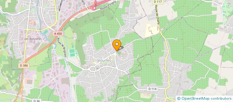 localisation de l'entreprise UNION DES CONSERVATOIRES D'ESPACES NATURELS D'AUVERGNE-RHONE-ALPES  VOURLES