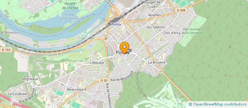 localisation de l'entreprise UNION DES CONSERVATOIRES DES YVELYNES  POISSY