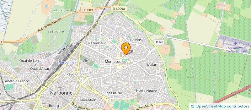 localisation de l'entreprise UNION DES COPRO DE PECH ROUGE GRUISSAN  NARBONNE