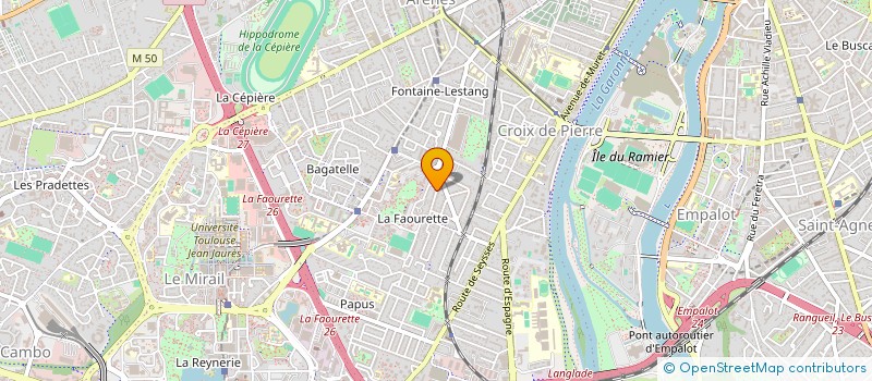 localisation de l'entreprise UNION DES CYCLOTOURISTES TOULOUSAINS à TOULOUSE