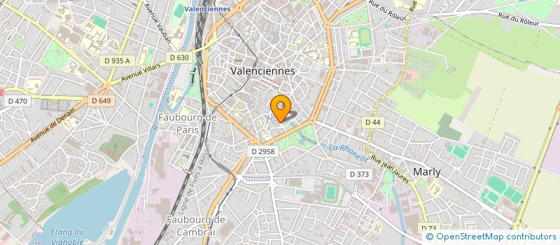 localisation de l'entreprise UNION DES DELEGUES DEPARTEMENTAUX DE L'EDUCATION NATIONALE DE L'ARRONDISSEMENT DE VALENCIENNES  VALENCIENNES