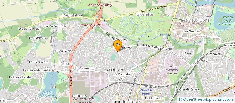 localisation de l'entreprise UNION DES DELEGUES DEPARTEMENTAUX DE L'EDUCATION NATIONALE DE L'INDRE ET LOIRE à JOUE-LES-TOURS