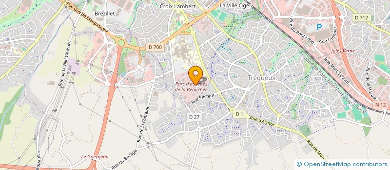 localisation de l'entreprise UNION DES DELEGUES DEPARTEMENTAUX DE L'EDUCATION NATIONALE DES COTES D'ARMOR à SAINT-BRIEUC