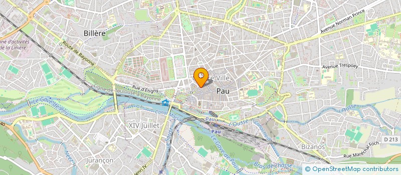 localisation de l'entreprise UNION DES  DELEGUES DEPARTEMENTAUX DE L EDUCATION NATIONALE DES PYRENEES ATLANTIQUES à PAU