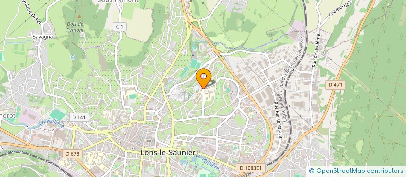 localisation de l'entreprise UNION DES DELEGUES DEPARTEMENTAUX DE L'EDUCATION NATIONALE DU JURA à LONS-LE-SAUNIER