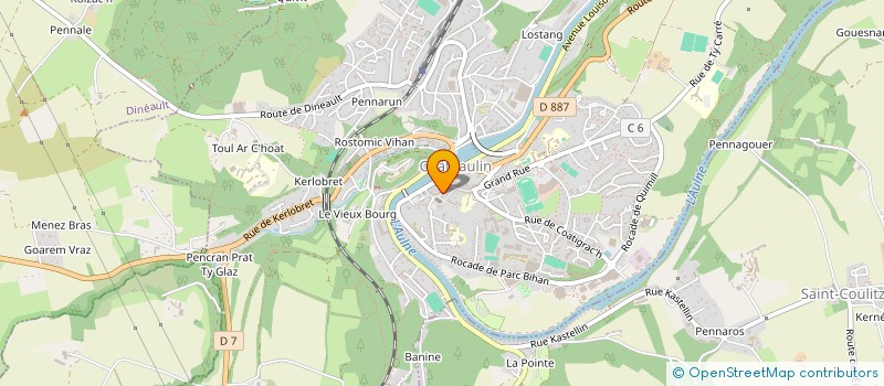 localisation de l'entreprise UNION DES DELEGUES DEPARTEMENTAUX DE L'EDUCATION NATIONALE DU SECTEUR DE CHATEAULIN à CHATEAULIN